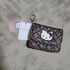 LOWRYS FARM　キティ　カードケース　レオパード　ヒョウ柄　キルティング