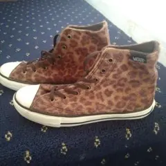 vans  ハイカット　ハラコレオパード柄　豹柄