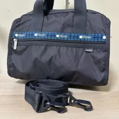 新品】希少 レスポートサック×ファミリア 2wayボストンバッグ ネイビー