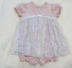 ☆新品未使用☆ブランシェス　花柄　ロンパース　カバーオール80サイズ