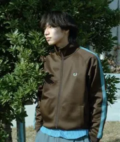[FRED PERRY/フレッドペリー] 別注 配色ライン トラックジャケット
