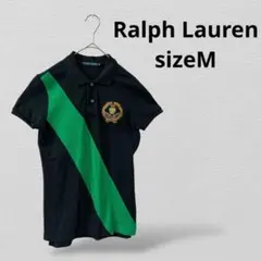 Ralph Laurenラルフローレン 半袖ポロシャツ ブラック/グリーン