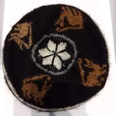 毛糸　ウール製ベレー帽