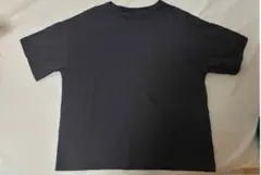 ダークグレー テキストプリント Tシャツ