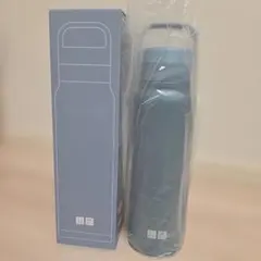 [新品] ユニクロ 炭酸対応 ステンレスボトル グレー ハンドル付き 450ml