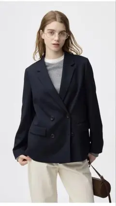 GU ダブルブレストジャケットZ NAVY XL