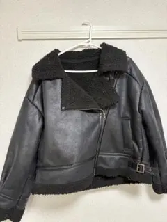 レザー ボア ショートジャケット