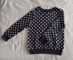 ⭐︎BONTON ボントン ハート柄セーター ネイビー　8ans⭐︎