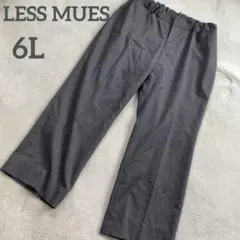 【LESS MUES】スーツ パンツ ゆったりサイズ 6L ウエストゴム
