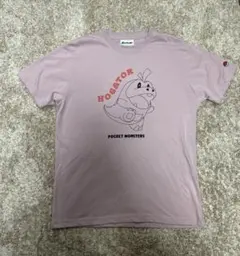 ポケットモンスター ホゲータ Tシャツ くすみピンク LLサイズ　値下げ中^_^