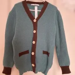【新品タグ付き】J.STORE ニットカーディガン ミントグリーン
