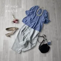 ブラウス×パンツꕤレディース服まとめ売りコーデ売り オフィスカジュアル ブルー