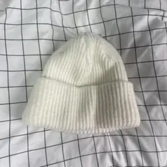白ニット帽 H＆M