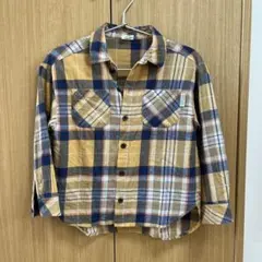 BREEZE 長袖ネルシャツ 130サイズ チェック柄