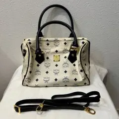 MCM ロゴプリント ショルダーバッグ 中型 - メルカリ