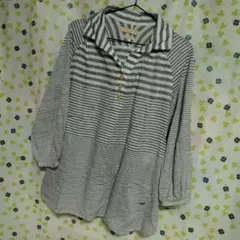 Y182★CROCODILE　オーバーブラウス　シャツ　長袖　Mサイズ★