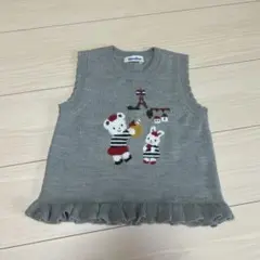 familiar グレー ベスト 110cm