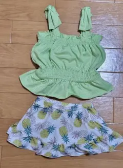 パイナップル柄 セパレート水着 ビキニ