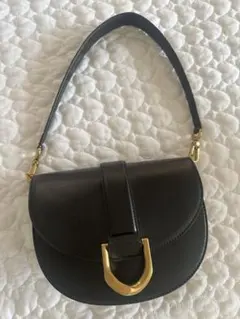 CHARLES & KEITH ショルダーバッグ 黒 合成皮革