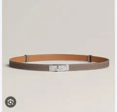 HERMES ケリー18 ベルト　エトゥープ　シルバーのサムネイル