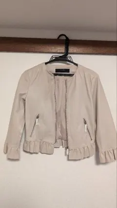ZARA BASICのレザージャケット（USA XSサイズ）