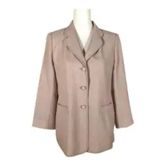 アデンダ　レナウン　ジャケット　ウール100%　透け感　日本製