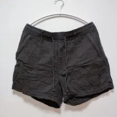 オールドネイビー⭐ 無地 ショートパンツ M 黒 麻混 半ズボン レディースのサムネイル