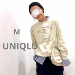UNIQLO ユニクロ　ピーナッツコラボ スヌーピー ウェットトレーナー M