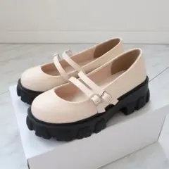 夢展望 メリージェーン パンプス アイボリー 23.5cmのサムネイル