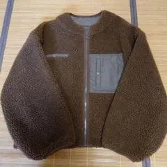 ブラウン フリースジャケット