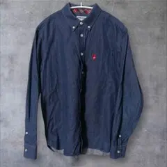 DOUBLE STEAL 赤耳風ステッチ デニムBDシャツ M