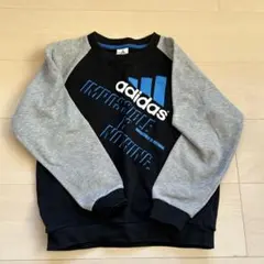 adidas トレーナー 140cm 黒/グレー