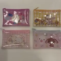 サンリオキャラクターズ フラットポーチ 4点セット