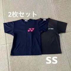 YONEX Tシャツ ネイビー ブラック 2枚セット