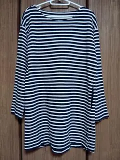 クロッシー　長袖ボーダーチュニック