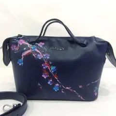 バリー ショルダーバッグ ワンショルダー 花柄 総柄 キャンバス レザー 