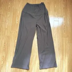 エンジェリーベ　マタニティ　リブパンツ　ワイド