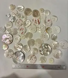 貝殻ボタン 約50個セット