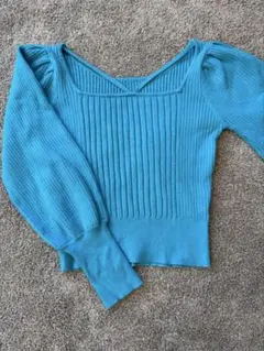 ミスティウーマン　ストリングネック2WAYニット