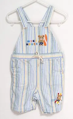 ミキハウス プッチー サーフィン オーバーオール サロペット 80cm 麻