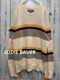♠️ EDDIE BAUER エディーバウワー　スプリングサマーニット　ボーダのサムネイル