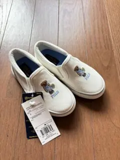 ポロラルフローレンスニーカー白
