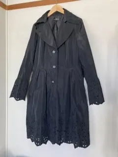 美品　Merveilleux venteスプリングコート　ブラック　レース