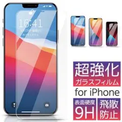 【3枚セット】iPhoneガラスフィルム 保護フィルム 強化ガラス