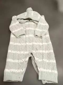 ジェラートピケ ロンパース ミント 70-80