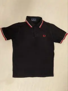 FRED PERRY 半袖 ポロシャツ イングランド製 鹿の子 ネイビー 36