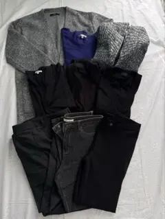 AZUL by moussyカーディガン付セットアップまとめ売り　モノクロコーデ