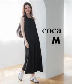 【coca】エンボスタンクワンピース 黒のサムネイル