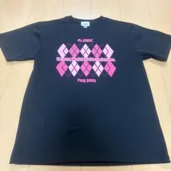 JUIC 卓球ウェア Mサイズ 黒 ダイヤモンドパターン