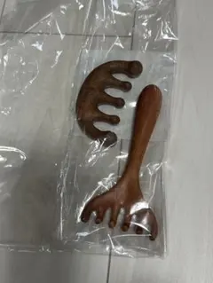 天然木のマッサージコーム 2点セットのサムネイル